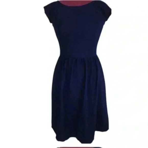 xhilaration Womens Dress Navy Blue Knit Sz Sp - Picture 2 of 8